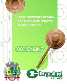 Prefeitura de Tabaí Realiza Leilão On-line de Bens Prefeitura de Tabaí Realiza Leilão On-line de Bens